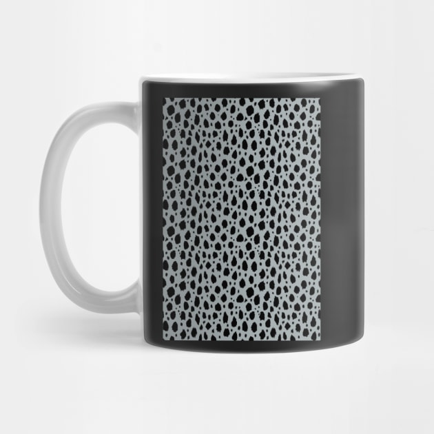 Grey and black Spot Dalmatian Pattern by Juliewdesigns